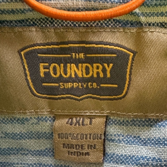 Foundry Button Down Short Sleeve Shirts 4XLT - Picture 5 of 7